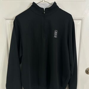 Footjoy X TPC Sawgrass Men's Black Half-Zip Sweater
